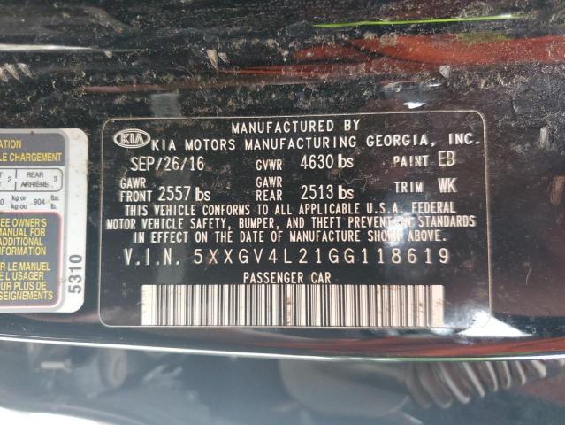 2016 KIA OPTIMA SXL 5XXGV4L21GG118619