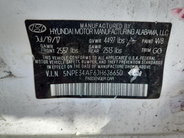 2018 HYUNDAI SONATA SPO 5NPE34AF6JH626650