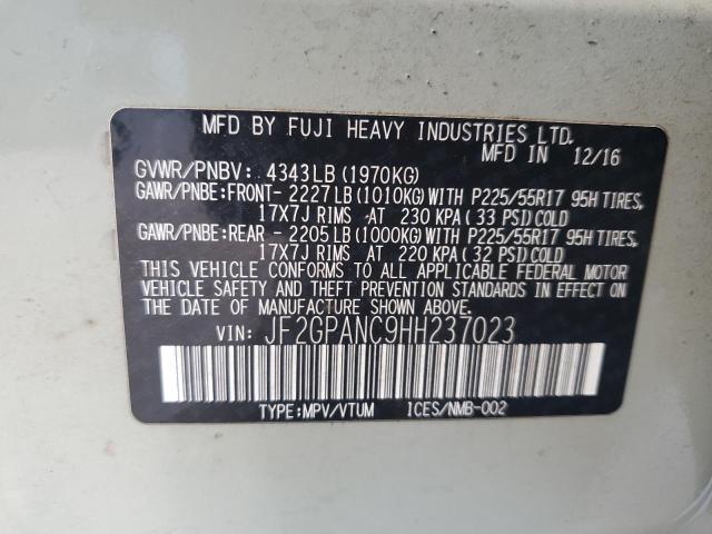 2017 SUBARU CROSSTREK JF2GPANC9HH237023