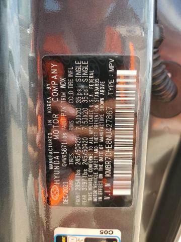 2022 HYUNDAI PALISADE C KM8R7DHE8NU427867