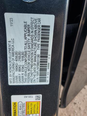 2024 HONDA CIVIC EXL 19XFL1H75RE011380