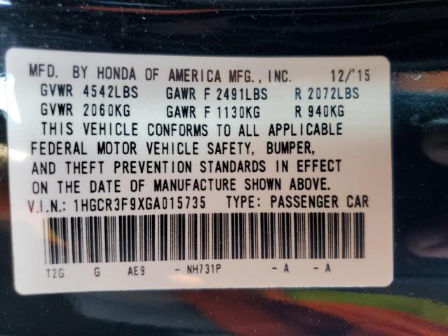 2016 HONDA ACCORD TOU - 1HGCR3F9XGA015735