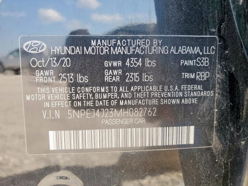 2021 HYUNDAI SONATA SEL 5NPEJ4J23MH082762
