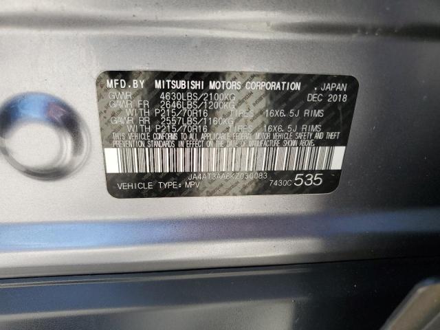 2019 MITSUBISHI ECLIPSE CR JA4AT3AA6KZ030083