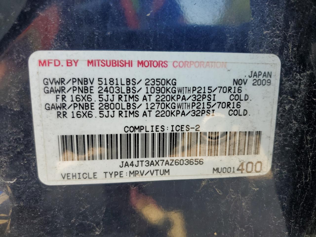 MITSUBISHI OUTLANDER XLS