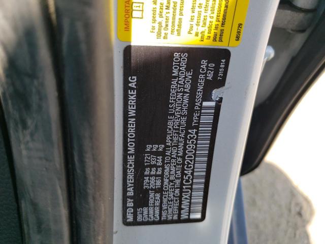 2016 MINI COOPER WMWXU1C54G2D09534
