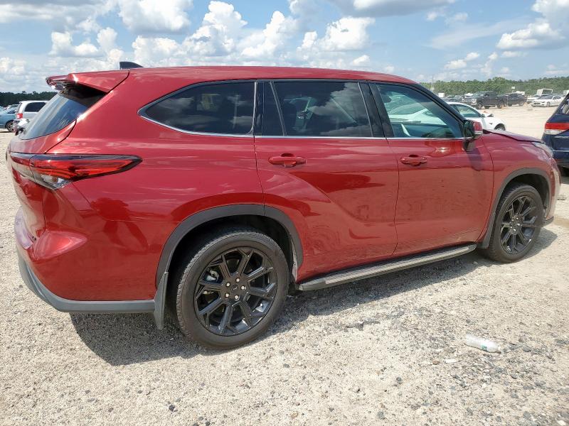 TOYOTA HIGHLANDER 2022 red  gas 5TDZZRAH4NS555740 photo #4