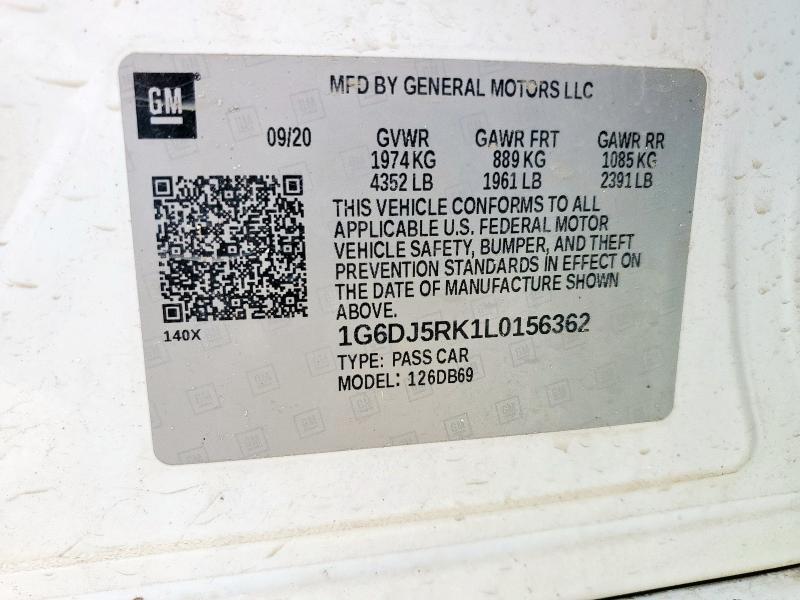 2020 CADILLAC CT4 LUXURY 1G6DJ5RK1L0156362