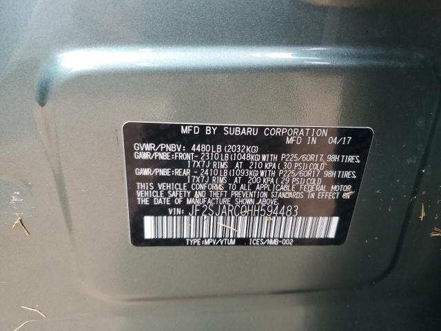 2017 SUBARU FORESTER 2 JF2SJARC0HH594483
