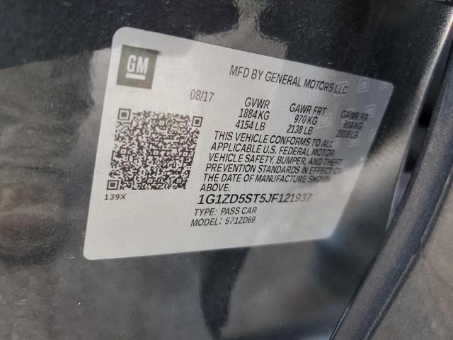 2018 CHEVROLET MALIBU LT - 1G1ZD5ST5JF121937