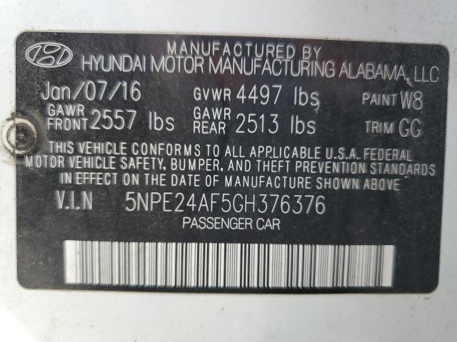 2016 HYUNDAI SONATA SE - 5NPE24AF5GH376376