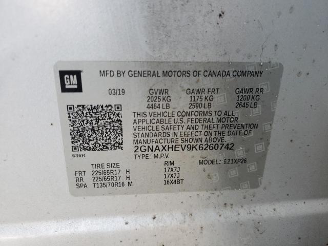 2019 CHEVROLET EQUINOX LS 2GNAXHEV9K6260742