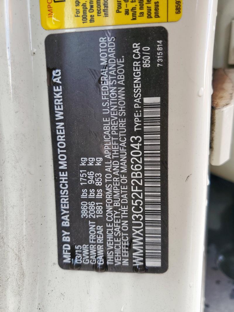 2015 MINI COOPER S WMWXU3C52F2B62043