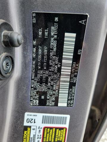 2016 TOYOTA SIENNA XLE 5TDYK3DC1GS717940
