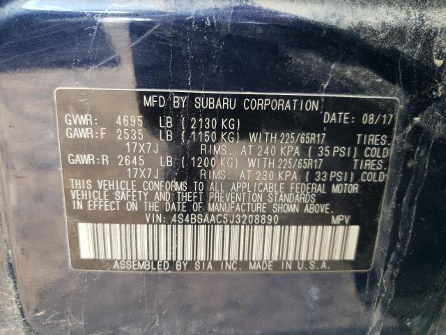 2018 SUBARU OUTBACK 2. 4S4BSAAC5J3208890