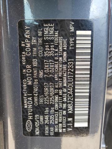 2020 HYUNDAI TUCSON SE KM8J2CA40LU172331