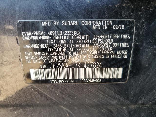 2019 SUBARU FORESTER P - JF2SKAEC7KH427824