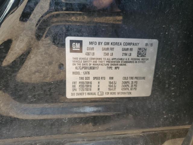 2020 CHEVROLET TRAX 1LT - KL7CJPSB1LB038117