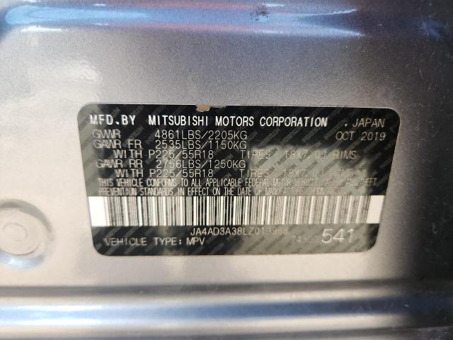 2020 MITSUBISHI OUTLANDER - JA4AD3A38LZ019988