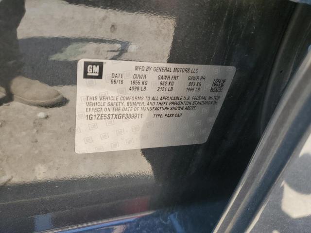 2016 CHEVROLET MALIBU LT 1G1ZE5STXGF309911