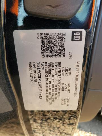 2024 CHEVROLET CORVETTE STINGRAY 3LT 1G1YC3D41R5112243