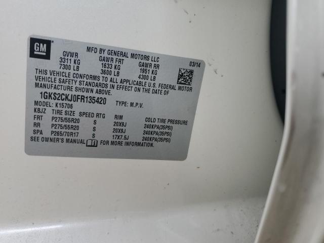 2015 GMC YUKON DENA 1GKS2CKJ0FR135420