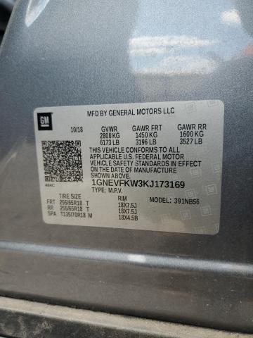 2019 CHEVROLET TRAVERSE L 1GNEVFKW3KJ173169