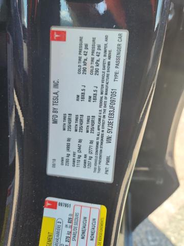 2018 TESLA MODEL 3 5YJ3E1EB3JF097051