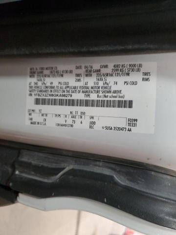 2016 FORD TRANSIT T- 1FBZX2ZM8GKA98279