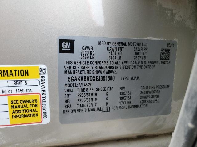 2014 BUICK ENCLAVE - 5GAKVBKDXEJ361860