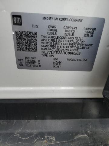 2024 CHEVROLET TRAX LS KL77LFE28RC000209