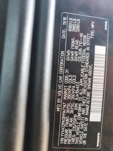 2017 VOLVO XC90 T6 YV4A22PK0H1147147