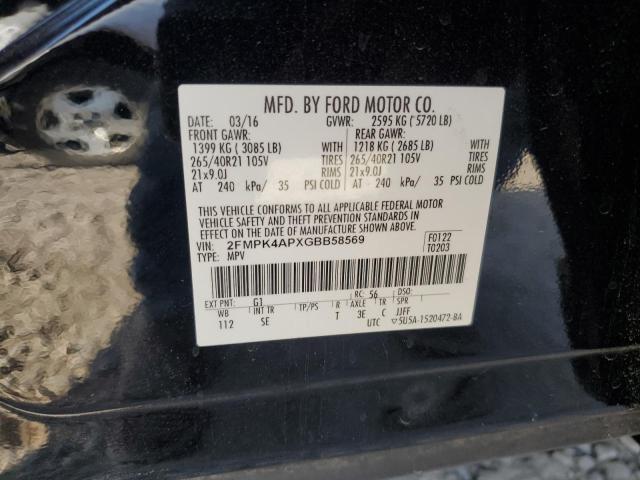 2016 FORD EDGE SPORT 2FMPK4APXGBB58569