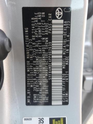 2023 TOYOTA COROLLA LE 5YFB4MDE4PP062639
