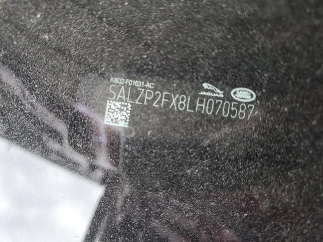 2020 LAND ROVER RANGE ROVE SALZP2FX8LH070587