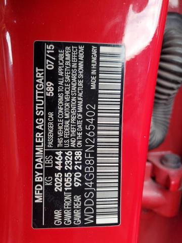 2015 MERCEDES-BENZ CLA 250 4M WDDSJ4GB8FN265402