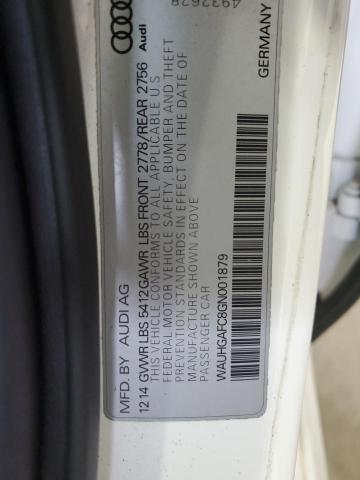 2016 AUDI A6 PRESTIG WAUHGAFC8GN001879