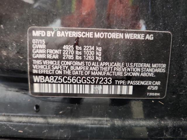 2016 BMW 328 XIGT S WBA8Z5C56GGS37233