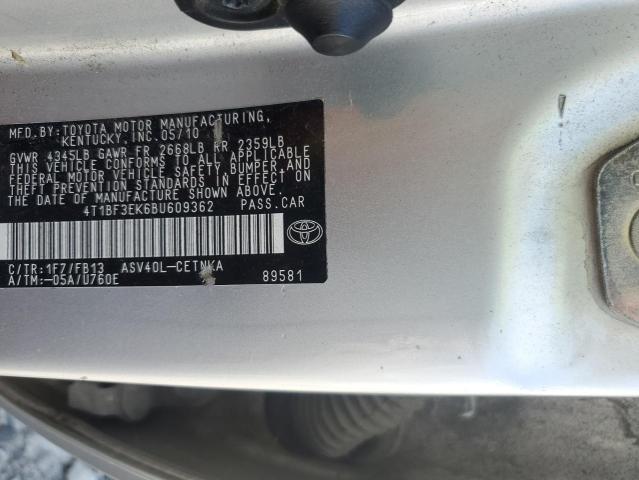 2011 TOYOTA CAMRY BASE - 4T1BF3EK6BU609362