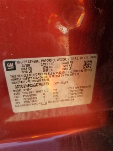 2016 GMC SIERRA K15 - 3GTU2NEC6GG296479