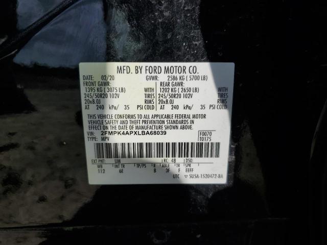 2020 FORD EDGE ST 2FMPK4APXLBA68039