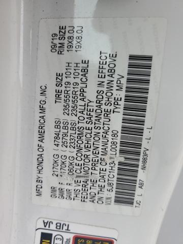 2020 ACURA RDX 5J8TC1H34LL008180