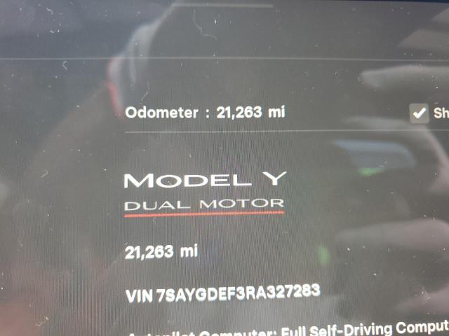 2024 TESLA MODEL Y 7SAYGDEF3RA327283