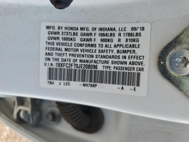 2018 HONDA CIVIC EX 19XFC2F70JE208096
