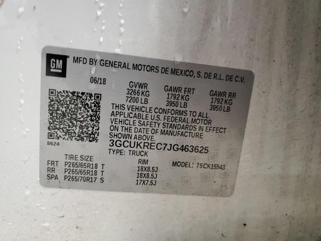 2018 CHEVROLET SILVERADO - 3GCUKREC7JG463625