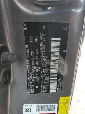 2015 TOYOTA SIENNA XLE 5TDYK3DC5FS566146