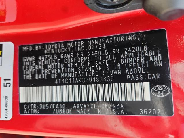 2023 TOYOTA CAMRY LE 4T1C11AK3PU183635