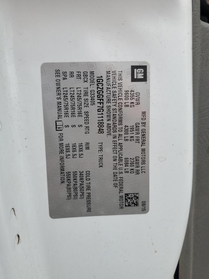 CHEVROLET EXPRESS CARGO 3500