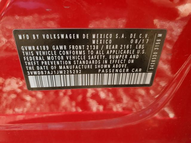 2018 VOLKSWAGEN JETTA SE 3VWDB7AJ1JM225292
