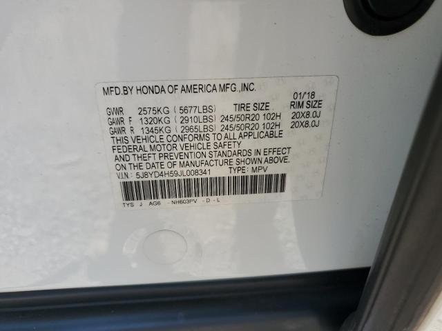 2018 ACURA MDX TECHNO 5J8YD4H59JL008341